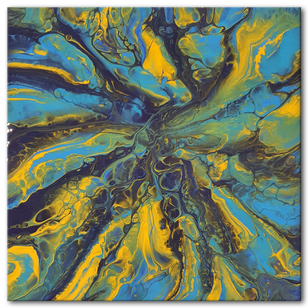 blue yellow sun