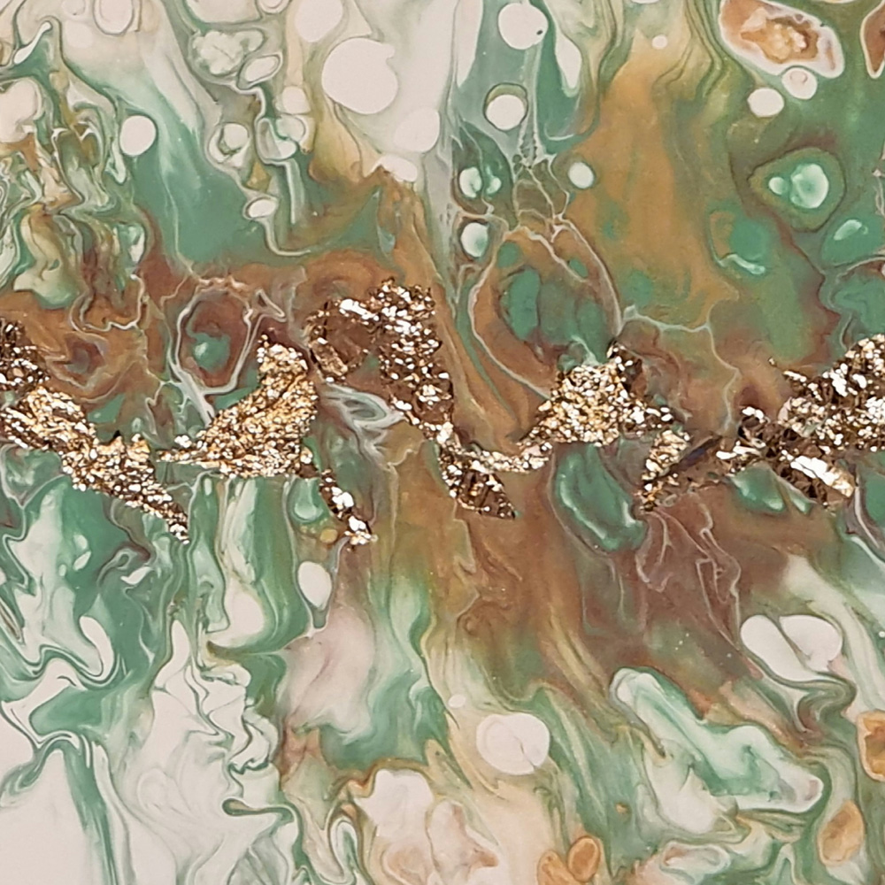 gold green cloud - 1